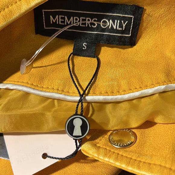 Members Only Washed Vegan Leather Moto Jacket Size S NWT - Picture 11 of 12